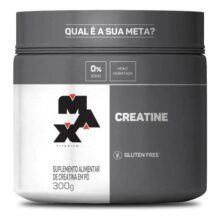 Creatina Max Titanium Monohidratada em Pó Pote 300g Creatina Po Sem Sabor