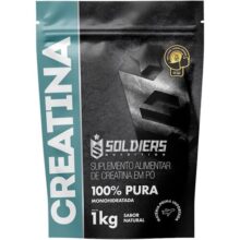 Creatina Monohidratada 1Kg, 100% Pura Importada Soldiers Nutrition