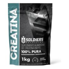 Creatina Monohidratada 1Kg 100% Pura Soldiers Nutrition Sem sabor