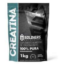 Creatina Monohidratada 1Kg 100% Pura Soldiers Nutrition Sem sabor