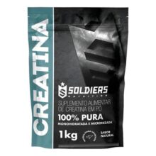 Creatina Monohidratada 1Kg 100% Pura Soldiers Nutrition Sem sabor