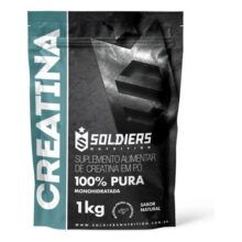 Creatina Monohidratada 1Kg Soldiers Nutrition 100% Pura Importada Alta Performance Músculo Treino