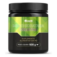 Creatina Monohidratada 500g Growth Supplements – Sem Sabor em Pó