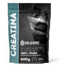 Creatina Monohidratada 600g Soldiers Nutrition 100% Pura Importada Performance Músculo Treino