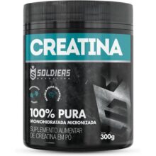 Creatina Monohidratada Pote 300g – 100% Pura Importada – Soldiers Nutrition