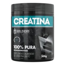 Creatina Monohidratada Pote 300g 100% Pura Soldiers Nutrition