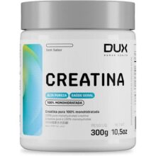 Creatina Monohidratada Sem Sabor – Pote 300g – Suplementação Treino Academia, Ganho Muscular Hipertrofia, Força Energia Resistência, Suplementos Naturais – DUX HUMAN HEALTH