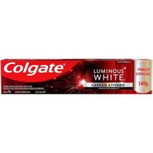 Creme Dental Clareador Colgate Luminous White Carvão Ativado 140g