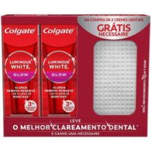 Creme Dental para Clareamento Colgate Luminous White Glow 70g 2 unid. + Necessaire
