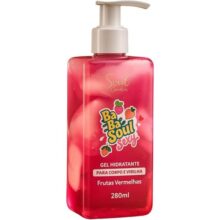 Creme Hidratante Corporal Gel para o Corpo e Virilha Beijável Baba Soul – Frutas Vermelhas 280ml