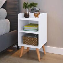 Criado Mudor P/ Cama Box Compacto C/ Prateleira Max