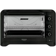 Dako Pratiko Forno Elétrico De Bancada, Preto, 70 Litros, Com Grill, Espeto Giratório, Timer 120 Minutos, 127V