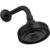 Deca Ducha Redonda de Parede Black Matte Acqua Plus