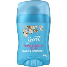 Desodorante Antitranspirante em Barra Secret Proteção de Algodão 45g