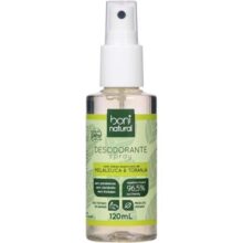 Desodorante Natural e Vegano com óleos essenciais de Melaleuca e Toranja, 24h de proteção, Sem Alumínio, Sem Parabeno, Boni Natural, Transparente