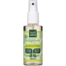 Desodorante Natural e Vegano com óleos essenciais de Melaleuca e Toranja, 24h de proteção, Sem Alumínio, Sem Parabeno, Boni Natural, Transparente