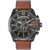 Diesel Mega Chief Relógio masculino de aço inoxidável com movimento analógico ou digital Marrompreto 51MM Mega C