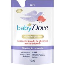 Dove Baby Sabonete Líquido de Glicerina Hidratação Relaxante Hora de Dormir 400ml Refil