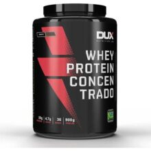 Dux Human Health – Whey Protein Concentrado – 20g De Proteínas Por Porção – Suplementos Naturais, Suplementação Treino Academia, Ganho Muscular Hipertrofia – Baunilha – 900g
