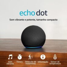 Echo Dot (Geração mais recente) | Smart speaker com Alexa, som vibrante e potente, Wi-Fi e Bluetooth | Cor Azul, com Acesso Antecipado à Alexa+