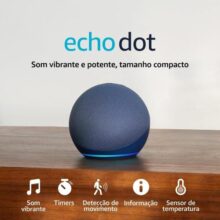 Echo Dot (Geração mais recente) | Smart speaker com Alexa, som vibrante e potente, Wi-Fi e Bluetooth | Cor Branca, com Acesso Antecipado à Alexa+
