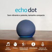 Echo Dot (Geração mais recente) | Smart speaker com Alexa, som vibrante e potente, Wi-Fi e Bluetooth | Cor Branca, com Acesso Antecipado à Alexa+