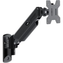 ELG, F410, Suporte Articulado de Parede, Pistão a Gás, Design Ergonômico e Ajustável, Monitores 17” a 34”, Preto