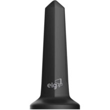 ELG, HDTV3000, Antena Digital Interna Shark, Compatível com Sinal Analógico e Digital 4K HDR, Cabo de 3m, Ganho de 5dB, Alcance 30Km, Preto