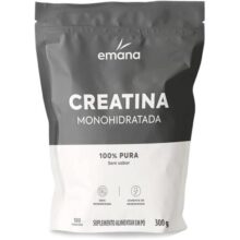 Emana Creatina Monohidratada 100% Pura Sem Sabor Micronizada – 300g