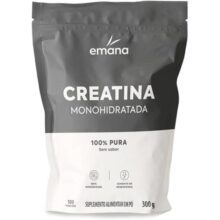Emana Creatina Monohidratada 100% Pura Sem Sabor Micronizada – 300g