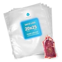 Embalagem Sacos A Vácuo Liso Seladora 20×25 – 100 Unidades