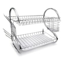 Escorredor De Louça Pratos Talheres Inox Cozinha Duplo