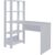 Escrivaninha com Estante Lateral MATCH cor Branco – Artely