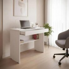 Escrivaninha Jr Moveis Vitória de 70m x 78cm x 40cm Branco