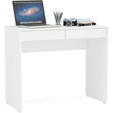 Escrivaninha Tijuca com 2 Gavetas Branco Politorno