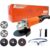 Esmerilhadeira Angular 850W 220V – 4.1/2″ (115mm) para Corte e Desbaste com Lixadeira, 6 Velocidades Ajustáveis até 11000 RPM, Ferramenta Elétrica Profissional para Metal, Concreto e Madeira