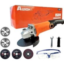 Esmerilhadeira Angular 850W 220V – 4.1/2″ (115mm) para Corte e Desbaste com Lixadeira, 6 Velocidades Ajustáveis até 11000 RPM, Ferramenta Elétrica Profissional para Metal, Concreto e Madeira