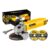 Esmerilhadeira Lixadeira Angular 4.1/2 11000rpm 780w The Black Tools Cor Amarelo Com 2 Discos De Corte