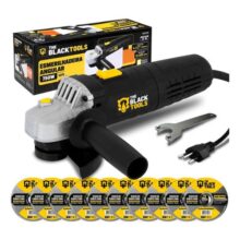 Esmerilhadeira Lixadeira Angular Bte750 4.1/2 750w Com Discos 4.1/2 The Black Tools