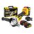 Esmerilhadeira Lixadeira Angular Sem Fio Com 2 Baterias 21v 4000mah 4.1/2 125mm Maleta Tca21bt The Black Tools Amarelo E Preto 127/220v 60hz