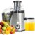 Espremedor de Laranja 600ml com Peneira Inox 304 – Centrífuga de Alimentos 2 Velocidades, Boca Grande 6.5cm, Copo para Sucos e Papinhas, Base Antiderrapante – ILID (350W, 220V)