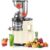 Espremedor de Laranja, Espremedor de Laranja 110V, 150W, Centrifuga de Frutas, Centrifuga de Alimentos, Maquina de Suco,Espremedor de Suco, 400-600ML, Branco
