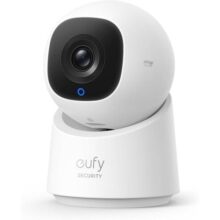eufy Câmera C220 por anker, Câmera de Segurança Wi-Fi 360º, 2K, Camera Pet, Visão Noturna, Audio de duas vias, Trabalha com Alexa, Alerta de Movimento, Rastreamento por IA, Compatível HomeBase 3