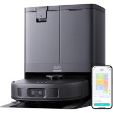 eufy X10 Pro Robô aspirador Aspiração forte Evita obstáculos com IA Lava e seca sozinho Esvazia e repõe água autom
