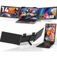 Extensor de tela portátil 14″ FHD 1080P IPS Extensor de monitor triplo monitor portátil duplo para laptop 14 “-16” tel