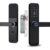 Fechadura Digital Inteligente Cartão Senha Biometria Wifi Cor Preto Rezzet Luatek LFE-03