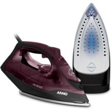 Ferro a Vapor Arno Ultragliss com Base Durilium Airglide deslizamento mais rápido e maior resistência 1520W Vinho FMV 110V