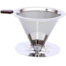 Filtro De Café 101 De Inox Reutilizável Sustentável Sem Papel Econômico Prático Filtro De Café Por Gotejamento Fácil De Transportar Mantém O Sabor Natural Do Café Fácil De Usar E Limpar Premium