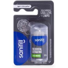 Fio Dental Sanifill Extrafino Sabor Menta 100 metros, Sanifill
