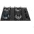 Fischer Cooktop À Gás 4 Bocas Fit Line Trempe Aramado Mesa Vidro Preto Bivolt 36350-102675